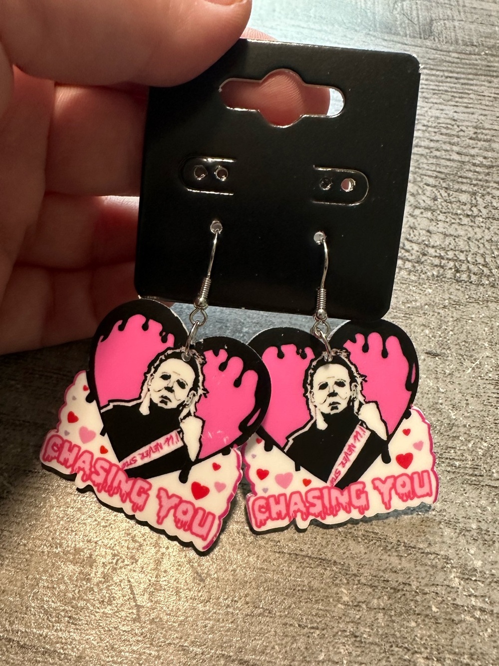 Michael Myers Chasing You Earrings‎ NWT